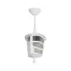 LEDTM® ZARDIN 203-0237 Vintage Κρεμαστό Φωτιστικό Φαναράκι Μονόφωτο 1 x E27 IP44 Λευκό Πλαστικό - Μ17 x Π17 x Υ42cm