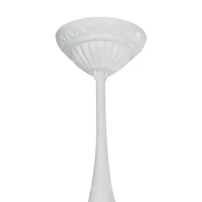 LEDTM® ZARDIN 203-0237 Vintage Κρεμαστό Φωτιστικό Φαναράκι Μονόφωτο 1 x E27 IP44 Λευκό Πλαστικό - Μ17 x Π17 x Υ42cm - Image 7