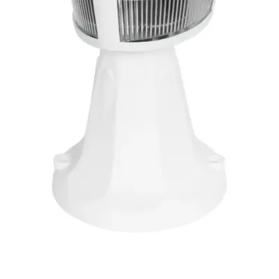 LEDTM® ZARDIN 203-0238 Vintage Επιδαπέδιο Φωτιστικό Φαναράκι Μονόφωτο 1 x E27 IP44 Λευκό & Διάφανο Πλαστικό - Μ17 x Π17 x Υ34cm - Image 7