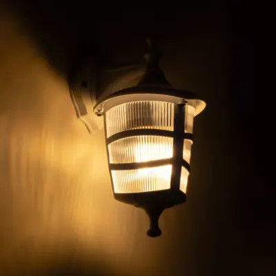 LEDTM® ZARDIN 203-0239 Vintage Επιτοίχιο Φωτιστικό Φαναράκι Μονόφωτο 1 x E27 IP44 Λευκό Πλαστικό - Μ17 x Π21 x Υ30cm - Image 3