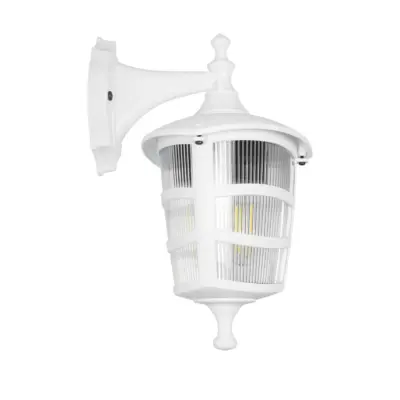 LEDTM® ZARDIN 203-0239 Vintage Επιτοίχιο Φωτιστικό Φαναράκι Μονόφωτο 1 x E27 IP44 Λευκό Πλαστικό - Μ17 x Π21 x Υ30cm - Image 5