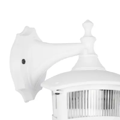 LEDTM® ZARDIN 203-0239 Vintage Επιτοίχιο Φωτιστικό Φαναράκι Μονόφωτο 1 x E27 IP44 Λευκό Πλαστικό - Μ17 x Π21 x Υ30cm - Image 6