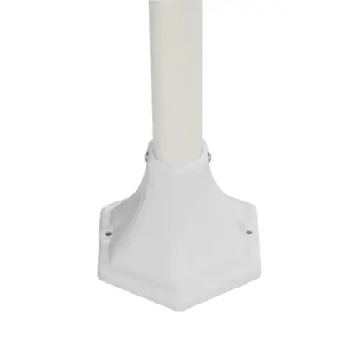 LEDTM® ZARDIN 203-0240 Vintage Επιδαπέδιο Φωτιστικό Κολωνάκι Κήπου Μονόφωτο 1 x E27 IP44 Λευκό & Διάφανο Πλαστικό - Μ16 x Π16 x Υ100cm - Image 7