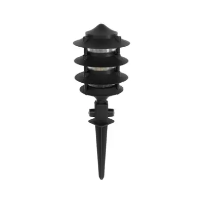 LEDTM® LANTERNA 203-0242 Μοντέρνο Καρφωτό Φωτιστικό Φαναράκι Μονόφωτο 1 x E27 IP44 Μαύρο & Διάφανο Πλαστικό - Μ16 x Π16 x Υ50cm