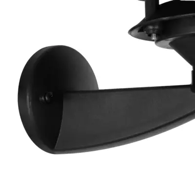 LEDTM® LANTERNA 203-0244 Μοντέρνο Επιτοίχιο Φωτιστικό Φαναράκι Μονόφωτο 1 x E27 IP44 Μαύρο Πλαστικό - Μ24 x Π16 x Υ27.5cm - Image 6