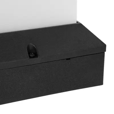 LEDTM® CUBIX 203-0245 Μοντέρνο Επιδαπέδιο Φωτιστικό Μονόφωτο 1 x E27 IP44 Μαύρο Πλαστικό - Μ22.5 x Π22.5 x Υ25cm - Image 6