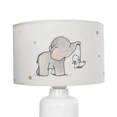 LEDTM® ELEPHANT 204-0025 Παιδικό Eπιτραπέζιο Φωτιστικό Πορτατίφ Μονόφωτο 1 x E27 IP20 Πολύχρωμο Ύφασμα με Λευκό Πλαστικό - Μ24 x Π24 x Υ32cm - Image 7
