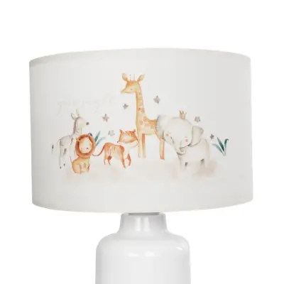 LEDTM® GIRAFFE 204-0026 Παιδικό Eπιτραπέζιο Φωτιστικό Πορτατίφ Μονόφωτο 1 x E27 IP20 Πολύχρωμο Ύφασμα με Λευκό Πλαστικό - Μ24 x Π24 x Υ32cm - Image 6