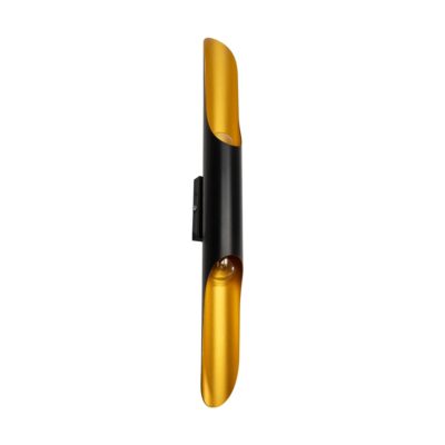 Alternative view of LEDTM® ESTERINA 01302 Μοντέρνο Φωτιστικό Τοίχου - Απλίκα με Ντουί 2 x E27 AC 220-240V IP20 - Μαύρο & Χρυσό - Μ5.5 x Π8 x Υ60cm