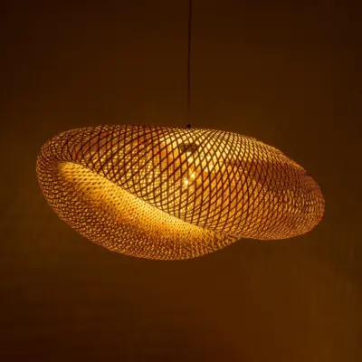 Alternative view of LEDTM® MEXICO 00720 Boho Κρεμαστό Φωτιστικό Οροφής με Ντουί 1 x E27 AC 220-240V IP20 - Μπεζ - Μ85 x Π55 x Υ36cm