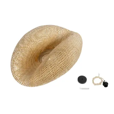 LEDTM® MEXICO 00721 Boho Κρεμαστό Φωτιστικό Οροφής με Ντουί 1 x E27 AC 220-240V IP20 - Μπεζ - Μ100 x Π80 x Υ35cm - Image 11