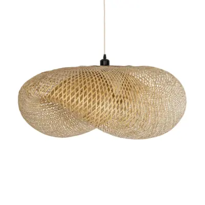 LEDTM® MEXICO 00721 Boho Κρεμαστό Φωτιστικό Οροφής με Ντουί 1 x E27 AC 220-240V IP20 - Μπεζ - Μ100 x Π80 x Υ35cm - Image 5