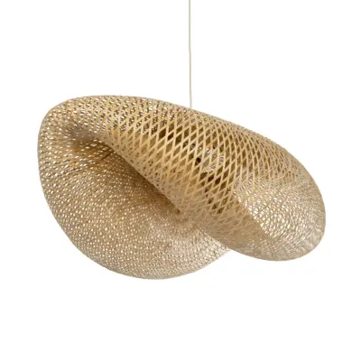 LEDTM® MEXICO 00721 Boho Κρεμαστό Φωτιστικό Οροφής με Ντουί 1 x E27 AC 220-240V IP20 - Μπεζ - Μ100 x Π80 x Υ35cm - Image 6