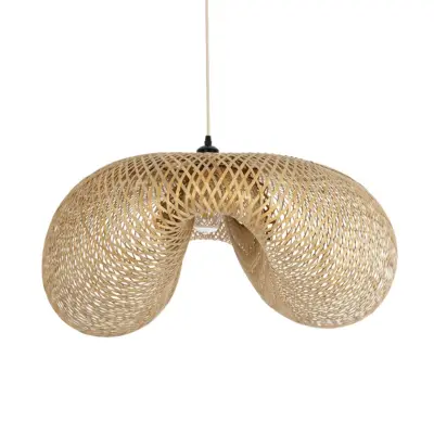 LEDTM® MEXICO 00721 Boho Κρεμαστό Φωτιστικό Οροφής με Ντουί 1 x E27 AC 220-240V IP20 - Μπεζ - Μ100 x Π80 x Υ35cm - Image 9