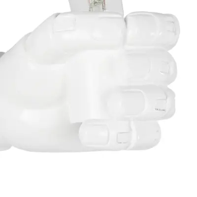 LEDTM® FIST 01137 Μοντέρνο Επιτοίχιο Φωτιστικό Απλίκα Μονόφωτο 1 x E27 IP20 Λευκό Γύψο - Μ15 x Π10 x Υ10cm - Image 6