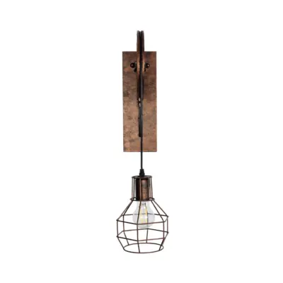 LEDTM® RYDON 01216 Vintage Επιτοίχιο Φωτιστικό Απλίκα Μονόφωτο 1 x E27 IP20 Χάλκινο Μέταλλο - Μ15 x Π30 x Υ60cm - Image 5