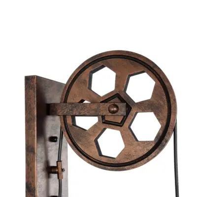 LEDTM® RYDON 01216 Vintage Επιτοίχιο Φωτιστικό Απλίκα Μονόφωτο 1 x E27 IP20 Χάλκινο Μέταλλο - Μ15 x Π30 x Υ60cm - Image 6