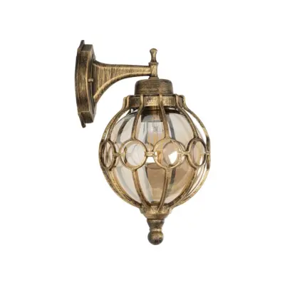 LEDTM® ETOILE 01227 Vintage Επιτοίχιο Φωτιστικό Απλίκα Μονόφωτο 1 x E27 IP20 Μπρούτζινο Μέταλλο με Μελί Γυαλί - Μ19 x Π21 x Υ34cm - Image 4