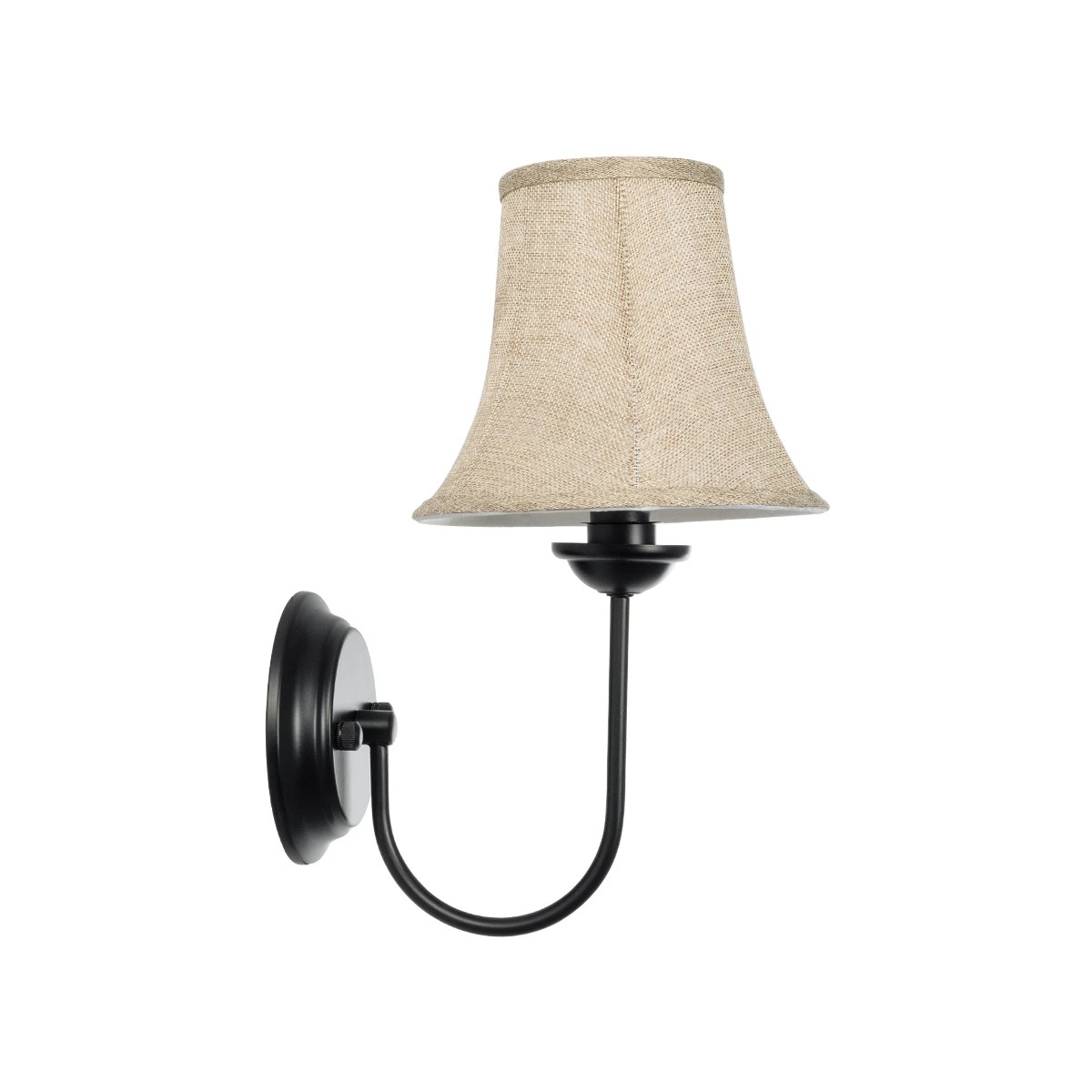 LEDTM® SHELLY 01299 Vintage Φωτιστικό Τοίχου - Απλίκα με Ντουί 1 x E27 AC 220-240V IP20 - Μαύρο & Μπεζ - Μ13 x Π18 x Υ34cm - Image 4