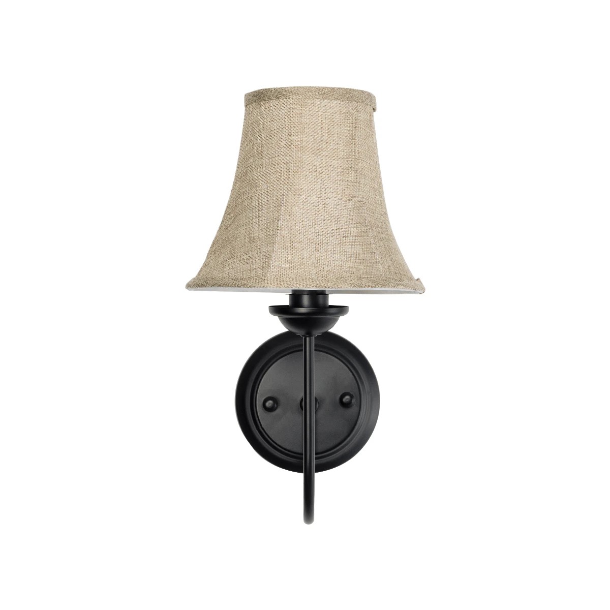 LEDTM® SHELLY 01299 Vintage Φωτιστικό Τοίχου - Απλίκα με Ντουί 1 x E27 AC 220-240V IP20 - Μαύρο & Μπεζ - Μ13 x Π18 x Υ34cm - Image 5
