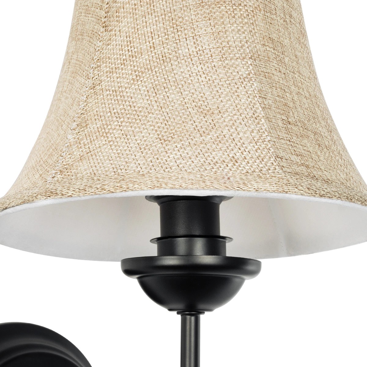 LEDTM® SHELLY 01299 Vintage Φωτιστικό Τοίχου - Απλίκα με Ντουί 1 x E27 AC 220-240V IP20 - Μαύρο & Μπεζ - Μ13 x Π18 x Υ34cm - Image 7