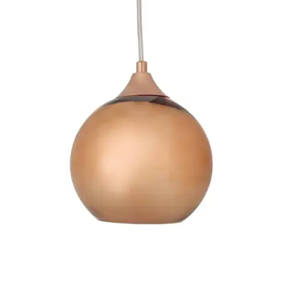 LEDTM® CANDELA 01309 Μοντέρνο Κρεμαστό Φωτιστικό Οροφής με Ντουί 1 x E27 AC 220-240V IP20 - Χάλκινο - Μ15 x Π15 x Υ13cm - Image 5