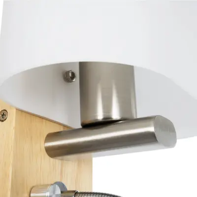 LEDTM® ELEGANT 01316 Μοντέρνο Φωτιστικό Τοίχου - Απλίκα Ξενοδοχείου Reading Light με Ντουί 1 x E27 LED 3W 360lm 36° AC 220-240V IP20 Θερμό Λευκό 2700K - Bridgelux COB Chip - Λευκό & Μπεζ - Μ15 x Π20 x Υ22.5cm - 2 Χρόνια Εγγύηση - Image 7
