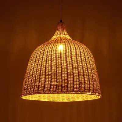 LEDTM® BAHAMAS 01370 Boho Κρεμαστό Φωτιστικό Οροφής με Ντουί 1 x E27 AC 220-240V IP20 - Μπεζ - Μ60 x Π60 x Υ60cm - Image 3