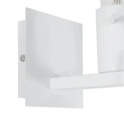 LEDTM® LITTLE MAN 01389 Μοντέρνο Επιτοίχιο Φωτιστικό Απλίκα Μονόφωτο 1 x E27 IP20 Λευκό Μέταλλο - Μ12 x Π19 x Υ17cm - Image 6