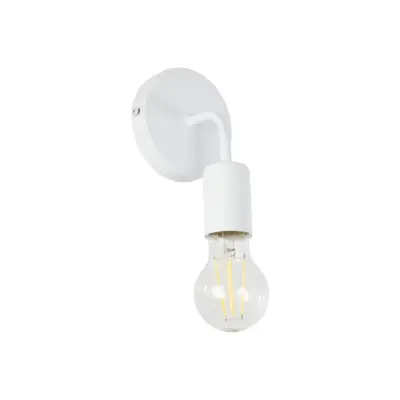 LEDTM® DON 01397 Vintage Επιτοίχιο Φωτιστικό Απλίκα Μονόφωτο 1 x E27 IP20 Λευκό Μέταλλο - Μ10 x Π7 x Υ16cm