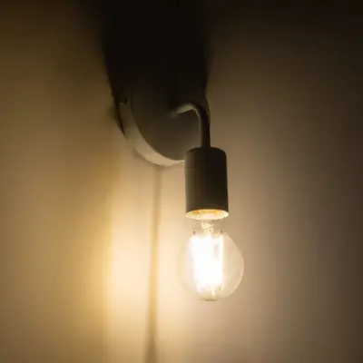 LEDTM® DON 01397 Vintage Επιτοίχιο Φωτιστικό Απλίκα Μονόφωτο 1 x E27 IP20 Λευκό Μέταλλο - Μ10 x Π7 x Υ16cm - Image 3