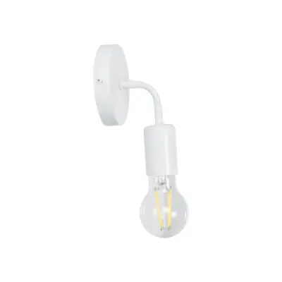 LEDTM® DON 01397 Vintage Επιτοίχιο Φωτιστικό Απλίκα Μονόφωτο 1 x E27 IP20 Λευκό Μέταλλο - Μ10 x Π7 x Υ16cm - Image 4