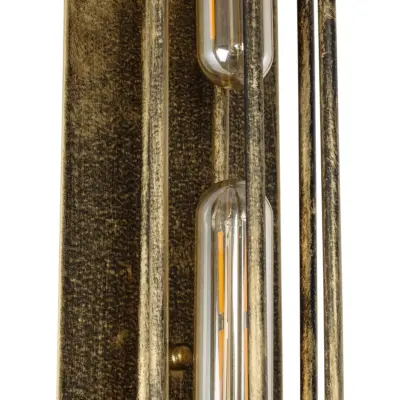 LEDTM® BESPOKE 01566 Vintage Φωτιστικό Τοίχου - Απλίκα με Ντουί 2 x E27 AC 220-240V IP20 - Μπρούτζινο Εφέ Σκουριάς - Μ10 x Π11 x Υ47cm - Image 6