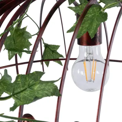 LEDTM® NEST 01645 Vintage Κρεμαστό Φωτιστικό Οροφής με Ντουί 2 x E27 AC 220-240V IP20 - Χάλκινο & Πράσινο - Μ73.6 x Π37.5 x Y38.5cm - Image 10