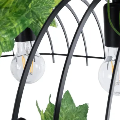 LEDTM® NEST 01646 Vintage Κρεμαστό Φωτιστικό Οροφής με Ντουί 3 x E27 AC 220-240V IP20 - Μαύρο & Πράσινο - Μ85.5 x Π37.5 x Y38cm - Image 10