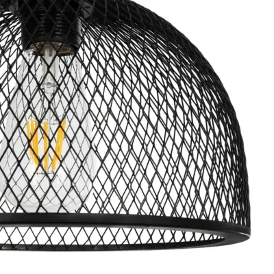 LEDTM® GLIND 201-0082 Vintage Κρεμαστό Φωτιστικό Ράγα Ράγα Τρίφωτο 3 x E27 IP20 Μαύρο Μέταλλο - Μ60 x Π25 x Υ50cm - Image 9