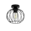 LEDTM® BITUIN 201-0116 Μοντέρνο Φωτιστικό Οροφής με Ντουί 1 x E27 AC 220-240V IP20 - Μαύρο - Μ21 x Π21 x Υ18cm