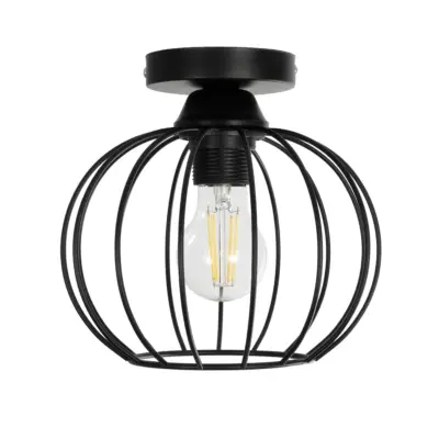 LEDTM® BITUIN 201-0116 Μοντέρνο Φωτιστικό Οροφής με Ντουί 1 x E27 AC 220-240V IP20 - Μαύρο - Μ21 x Π21 x Υ18cm - Image 4