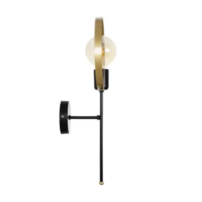 LEDTM® SOPA 201-0120 Μοντέρνο Φωτιστικό Τοίχου - Απλίκα με Ντουί 1 x E27 AC 220-240V IP20 - Μαύρο - Μ23 x Π15 x Υ51cm - Image 5