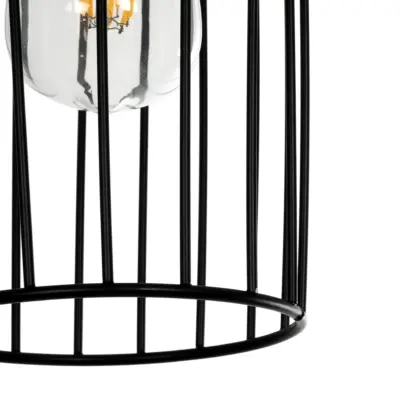 LEDTM® LAVERA 201-0024 Vintage Κρεμαστό Φωτιστικό Οροφής με Ντουί 1 x E27 AC 220-240V IP20 - Μπρονζέ & Μαύρο - Μ14 x Π14 x Υ44cm - Image 9