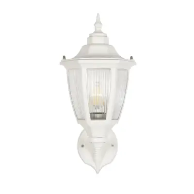 LEDTM® ENGLAND 202-0012 Vintage Επιτοίχιο Φωτιστικό Φαναράκι Μονόφωτο 1 x E27 IP44 Λευκό Πλαστικό - Μ20 x Π20 x Υ30cm - Image 4
