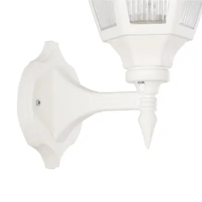 LEDTM® ENGLAND 202-0012 Vintage Επιτοίχιο Φωτιστικό Φαναράκι Μονόφωτο 1 x E27 IP44 Λευκό Πλαστικό - Μ20 x Π20 x Υ30cm - Image 7
