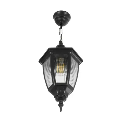 LEDTM® ENGLAND 202-0013 Vintage Κρεμαστό Φωτιστικό Φαναράκι Μονόφωτο 1 x E27 IP44 Μαύρο Πλαστικό - Μ20 x Π20 x Υ35cm - Image 5
