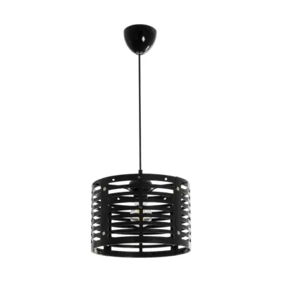 LEDTM® DOMINIC 202-0030 Μοντέρνο Κρεμαστό Φωτιστικό Καπέλο Μονόφωτο 1 x E27 IP20 Μαύρο Πλαστικό - Μ30 x Π30 x Υ70cm - Image 4