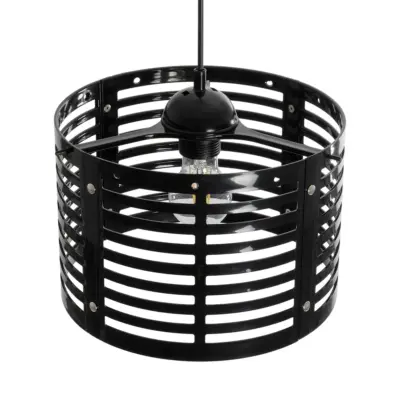 LEDTM® DOMINIC 202-0030 Μοντέρνο Κρεμαστό Φωτιστικό Καπέλο Μονόφωτο 1 x E27 IP20 Μαύρο Πλαστικό - Μ30 x Π30 x Υ70cm - Image 7