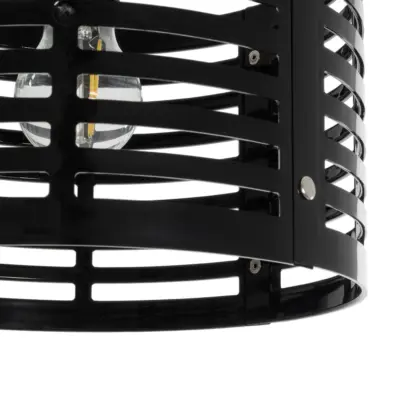 LEDTM® DOMINIC 202-0030 Μοντέρνο Κρεμαστό Φωτιστικό Καπέλο Μονόφωτο 1 x E27 IP20 Μαύρο Πλαστικό - Μ30 x Π30 x Υ70cm - Image 9