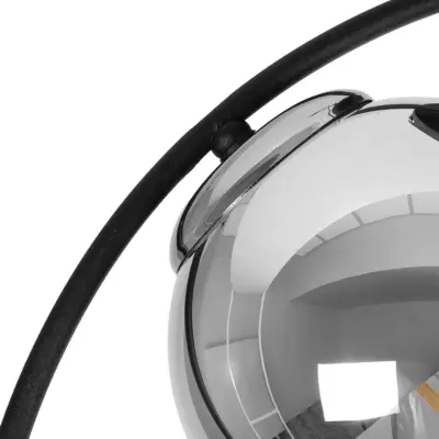 LEDTM® CITY 202-0040 Μοντέρνο Φωτιστικό Οροφής Μπάλα Δίφωτο 2 x E27 IP20 Μαύρο Μέταλλο με Διάφανο Γυαλί - Μ45 x Π15 x Υ55cm - Image 8