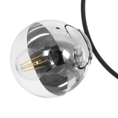 LEDTM® CITY 202-0041 Μοντέρνο Κρεμαστό Φωτιστικό Μπάλα Τρίφωτο 3 x E27 IP20 Μαύρο Μέταλλο με Διάφανο Γυαλί - Μ60 x Π35 x Υ50cm - Image 8