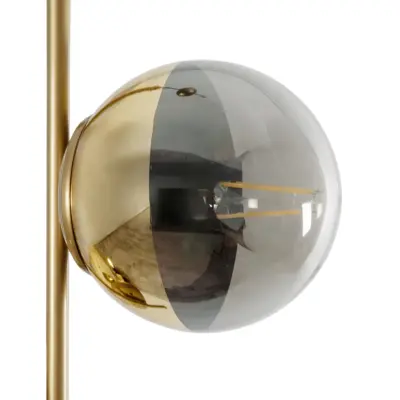 LEDTM® CITY 202-0044 Μοντέρνο Κρεμαστό Φωτιστικό Μπάλα Δίφωτο 2 x E27 IP20 Χρυσό Μέταλλο με Διάφανο Γυαλί - Μ35 x Π16 x Υ42cm - Image 8