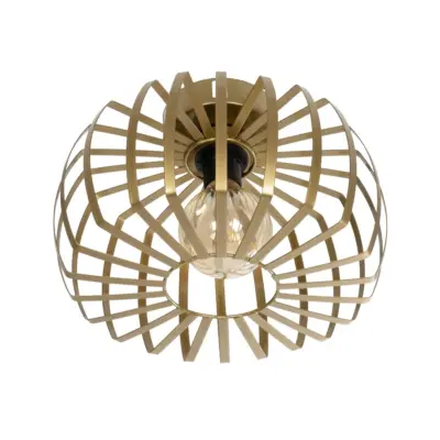 LEDTM® STAR 202-0053 Μοντέρνο Φωτιστικό Οροφής Πλέγμα Μονόφωτο 1 x E27 IP20 Χρυσό Μέταλλο - Μ40 x Π40 x Υ27cm - Image 5